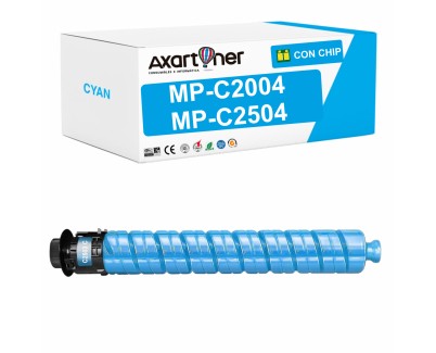 Compatible Ricoh Aficio MP-C2004 / MP-C2504 Cyan Cartucho de Toner 841921 MPC2004 / MPC2504