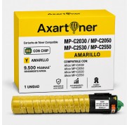 Compatible Ricoh Aficio MP-C2030 / MP-C2050 / MP-C2530 / MP-C2550 Amarillo Cartucho de Toner 842058 / 841199