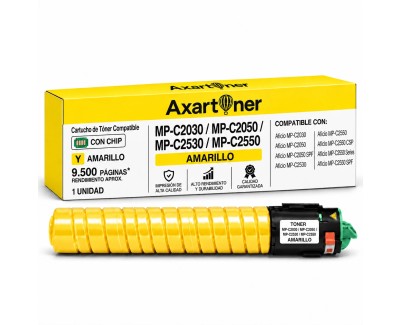 Compatible Ricoh Aficio MP-C2030 / MP-C2050 / MP-C2530 / MP-C2550 Amarillo Cartucho de Toner 842058 / 841199