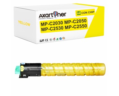 Compatible Ricoh Aficio MP-C2030 / MP-C2050 / MP-C2530 / MP-C2550 Amarillo Cartucho de Toner 842058 / 841199