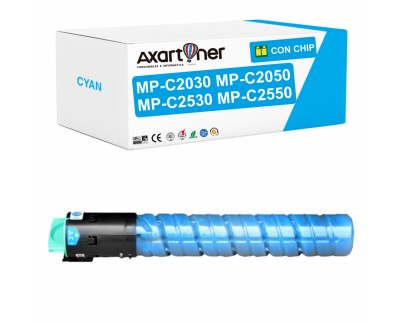 Compatible Ricoh Aficio MP-C2030 / MP-C2050 / MP-C2530 / MP-C2550 Cyan Cartucho de Toner 842060 / 841197