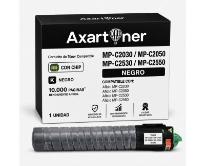 Compatible Ricoh Aficio MP-C2030 / MP-C2050 / MP-C2530 / MP-C2550 Negro Cartucho de Toner 842057 / 841196