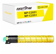 Compatible Ricoh Aficio MP-C2051 / MP-C2551 Amarillo Cartucho de Toner 842062 / 841507 MPC2051, MPC2551