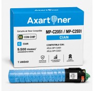 Compatible Ricoh Aficio MP-C2051 / MP-C2551 Cyan Cartucho de Toner 842064 / 841505 MPC2051, MPC2551