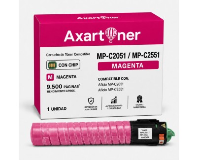 Compatible Ricoh Aficio MP-C2051 / MP-C2551 Magenta Cartucho de Toner 842063 / 841506 MPC2051, MPC2551