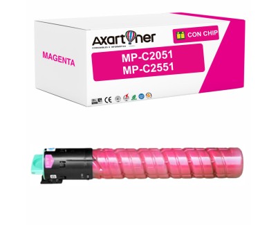 Compatible Ricoh Aficio MP-C2051 / MP-C2551 Magenta Cartucho de Toner 842063 / 841506 MPC2051, MPC2551