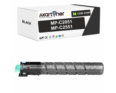 Compatible Ricoh Aficio MP-C2051 / MP-C2551 Negro Cartucho de Toner 842061 / 841504 / 841587 / 842465 MPC2051, MPC2551