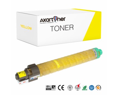 Compatible Ricoh Aficio MP-C2500, MP-C3000 Amarillo Cartucho de Toner 888641 / 888637 MPC2500, MPC3000