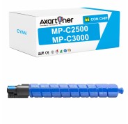 Compatible Ricoh Aficio MP-C2500 / MP-C3000 Cyan Cartucho de Toner 888643 / 888639 MPC2500, MPC3000