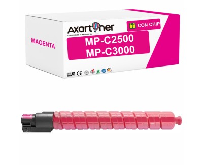 Compatible Ricoh Aficio MP-C2500 / MP-C3000 Magenta Cartucho de Toner 888642 / 888638 MPC2500, MPC3000