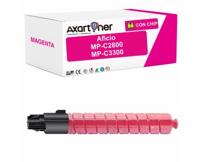 Compatible Ricoh Aficio MP-C2800 / MP-C3300 Magenta Cartucho de Toner 841126 MPC2800 / MPC3300