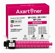 Compatible Ricoh Aficio MP-C300 / MP-C400 / MP-C401 Magenta Cartucho de Toner 841552 / 841301 MPC300, MPC400, MPC401