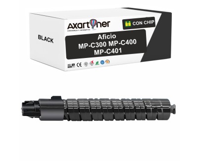 Compatible Ricoh Aficio MP-C300 / MP-C400 / MP-C401 Negro Cartucho de Toner 841550 / 841299 MPC400, MPC300, MPC401