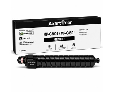 Compatible Ricoh Aficio MP-C3001 / MP-C3501 Negro Cartucho de Toner 842047 / 841424 / 841579 MPC3001, MPC3501