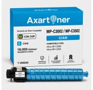 Compatible Ricoh Aficio MP-C3002 / MP-C3502 Cyan Cartucho de Toner 842019 / 841654 / 841742