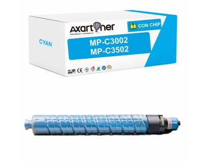Compatible Ricoh Aficio MP-C3002 / MP-C3502 Cyan Cartucho de Toner 842019 / 841654 / 841742
