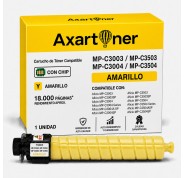 Compatible Ricoh Aficio MP-C3003 / MP-C3503 / MP-C3004 / MP-C3504 Amarillo Cartucho de Toner 841818 / 841814