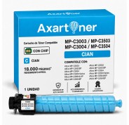 Compatible Ricoh Aficio MP-C3003 / MP-C3503 / MP-C3004 / MP-C3504 Cyan Cartucho de Toner 841820 / 841816