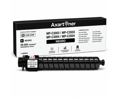 Compatible Ricoh Aficio MP-C3003 / MP-C3503 / MP-C3004 / MP-C3504 Negro Cartucho de Toner 841817 / 841813