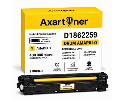 Compatible Ricoh Aficio MP-C3003 / MP-C3503 / MP-C4503 / MP-C5503 / MP-C6003 Amarillo Tambor de Imagen (Drum) D1862259