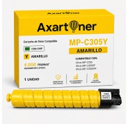 Compatible Ricoh Aficio MP-C305 / MP-C305SP / MP-C305SPF Amarillo Cartucho de Toner 842080 / 841597 / MPC305E