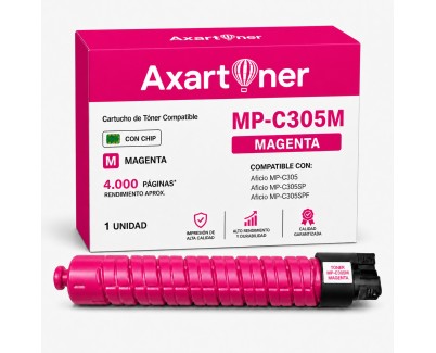 Compatible Ricoh Aficio MP-C305 / MP-C305SP / MP-C305SPF Magenta Cartucho de Toner 842081 / 841596 / MPC305E
