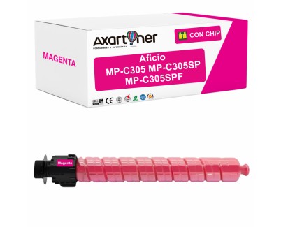 Compatible Ricoh Aficio MP-C305 / MP-C305SP / MP-C305SPF Magenta Cartucho de Toner 842081 / 841596 / MPC305E