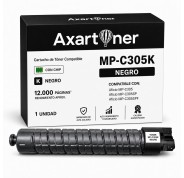 Compatible Ricoh Aficio MP-C305 / MP-C305SP / MP-C305SPF Negro Cartucho de Toner 842079 / 841618 / MPC305HEBK