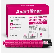 Compatible Ricoh Aficio MP-C306 / MP-C307 / MP-C406 / MP-C407 Magenta Cartucho de Toner 842097 / 842093 / 842213