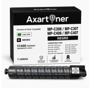 Compatible Ricoh Aficio MP-C306 / MP-C307 / MP-C406 / MP-C407 Negro Cartucho de Toner 842095 / 842091 / 842211