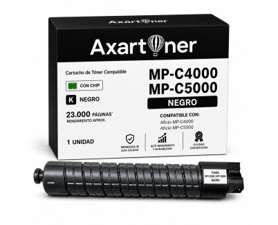 Compatible Ricoh Aficio MP-C4000, MP-C5000 Negro Cartucho de Toner 842048 / 841160 MPC4000 / MPC5000