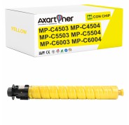 Compatible Ricoh Aficio MP-C4503 / MP-C4504 / MP-C5503 / MP-C5504 / MP-C6003 / MP-C6004 Amarillo Cartucho de Toner 841854 / 841850