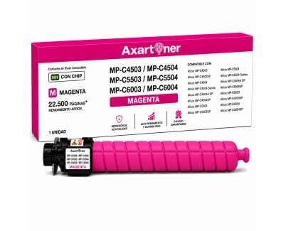 Compatible Ricoh Aficio MP-C4503 / MP-C4504 / MP-C5503 / MP-C5504 / MP-C6003 / MP-C6004 Magenta Cartucho de Toner 841855 / 841851
