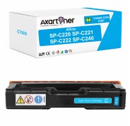 Compatible Ricoh Aficio SP-C220, SP-C221, SP-C222, SP-C240 Cyan Cartucho de Toner 406097 SPC220, SPC221, SPC240