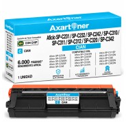 Compatible Ricoh Aficio SP-C231 / SP-C232 / SP-C242 / SP-C310 / SP-C311 / SP-C312 / SP-C320 / SP-C342 Cyan Cartucho de Toner 407637 / 406480 / SPC310C