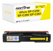 Compatible Ricoh Aficio SP-C250, SP-C260, SP-C261 Amarillo Cartucho de Toner 407546