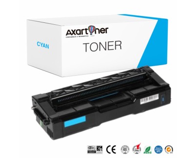 Compatible Ricoh Aficio SP-C250, SP-C260, SP-C261 Cyan Cartucho de Toner 407544