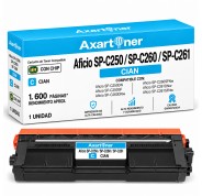Compatible Ricoh Aficio SP-C250, SP-C260, SP-C261 Cyan Cartucho de Toner 407544