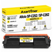 Compatible Ricoh Aficio SP-C252 / SP-C262 Amarillo Cartucho de Toner 407534 / 407719 / SPC252EY / SPC252HEY