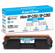 Compatible Ricoh Aficio SP-C252 / SP-C262 Cyan Cartucho de Toner 407532 / 407717 / SPC252EC / SPC252HEC