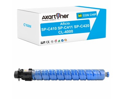 Compatible Ricoh Aficio SP-C410 / SP-C411 / SP-C420 / CL4000 Cyan Cartucho de Toner 888315 - TYPE 245