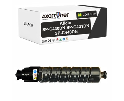 Compatible Ricoh Aficio SP-C430DN / SP-C431DN / SP-C440DN Negro Cartucho de Toner 821094 / 821074 / 821204 / 821279