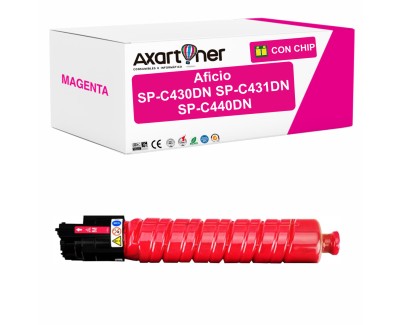 Compatible Ricoh Aficio SP-C430DN / SP-C431DN / SP-C440DN Magenta Cartucho de Toner 821096 / 821076 / 821206 / 821281