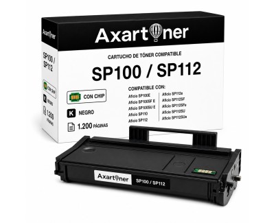 Compatible Ricoh Aficio SP100 / SP112 Negro Cartucho de Toner 407166 / SP100LE / SP-100 / SP-112