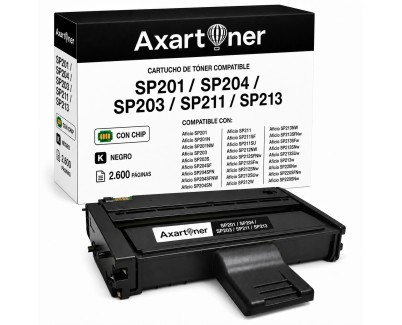 Compatible Ricoh Aficio SP201 / SP203 / SP204 / SP211 / SP212 / SP213 / SP220 Negro Cartucho de Toner 407999 / 407254 / SP 201E / SP 201HE