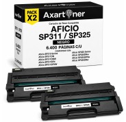 Compatible Pack x2 Ricoh Aficio SP311 / SP325 Negro Cartucho de Toner 407246 / 407249 / 821242 / SP311HE / SP311LE / SP311UHY Alta Capacidad