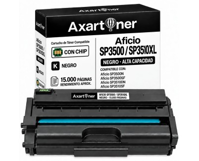 Compatible Ricoh Aficio SP3500 / SP3510 XL Negro Cartucho de Toner 406990 / SP3500XE Alta Capacidad