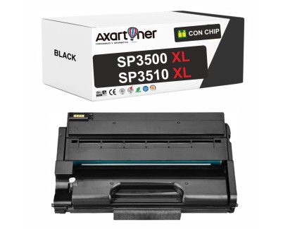 Compatible Ricoh Aficio SP3500 / SP3510 XL Negro Cartucho de Toner 406990 / SP3500XE Alta Capacidad