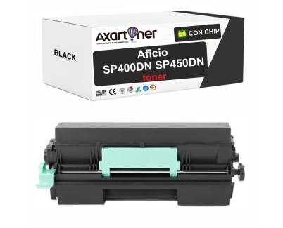 Compatible Ricoh Aficio SP400DN / SP450DN Negro Cartucho de Toner 408062 / 408061 / SP400E / SP450LE