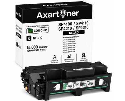 Compatible Ricoh Aficio SP4100N SP4100SF SP4110DN SP4110N SP4110SF SP4210N SP4310N Negro Cartucho de Toner 407008 / 402810 / 403180 / 407649 / Type 220